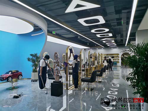 銀川沙琦美業(yè)理發(fā)店裝修設(shè)計(jì)實(shí)景鑒賞|銀川理發(fā)店裝修設(shè)計(jì)公司推薦